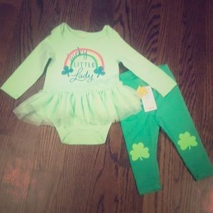 St. Patrick’s Day long sleeve tutu and pants